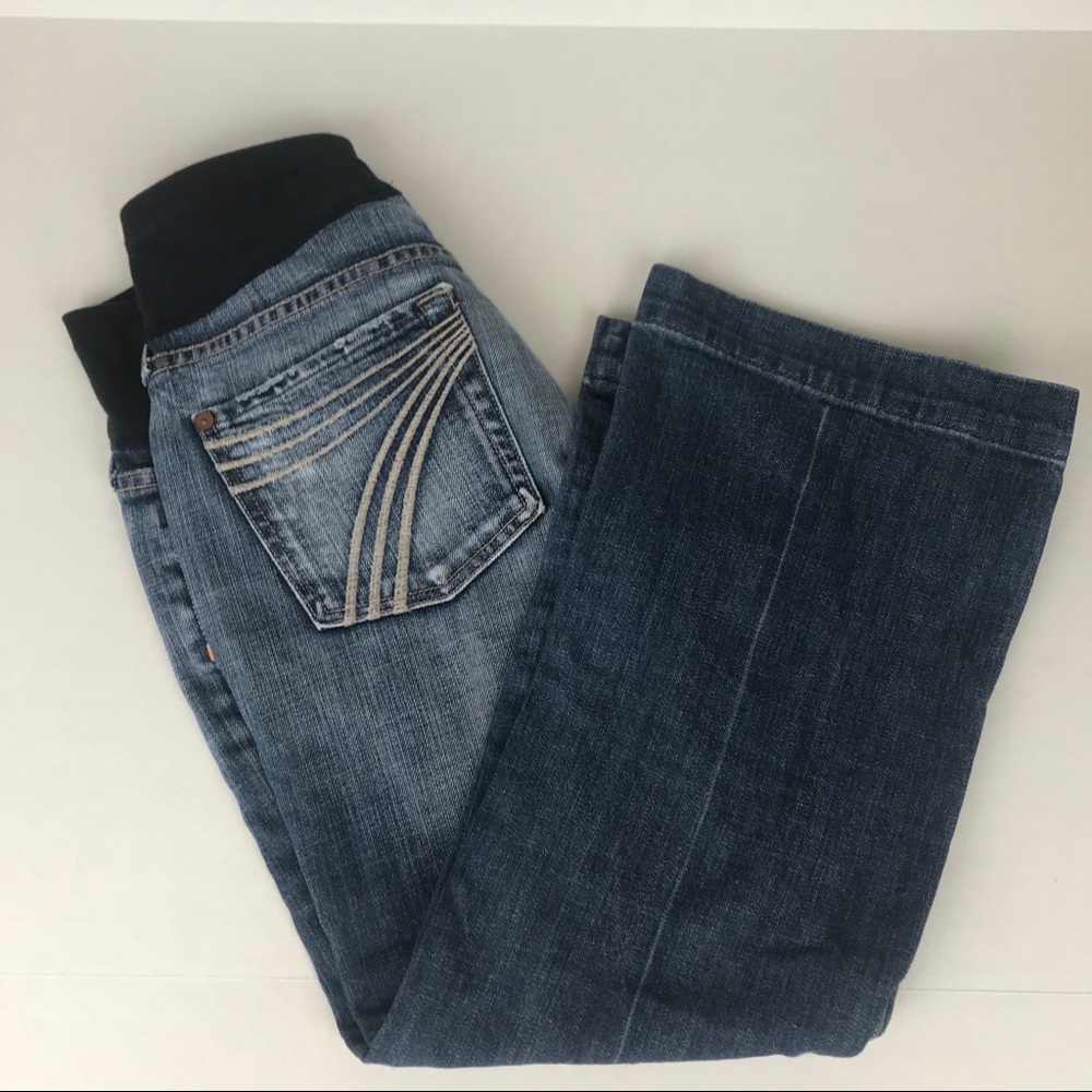 7 For All Mankind Dojo Flared Capris Size 29